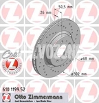 Predný brzdový kotúč (302mm) P80 C70/S70/V70(XC) dierovaný