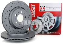 Zadný brzdový kotúč (308mm) P3 XC90 dierovaný