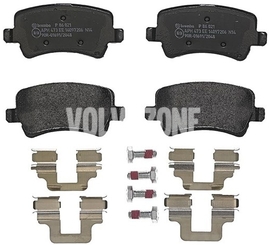 Zadné brzdové platničky (elektrická parkovacia brzda)(vetraný kotúč) P3 S60 II(XC)/V60(XC) XC60 S80 II/V70 III/XC70 III