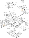 Hydroložisko motora predné/zadné P3 S80 II 4.4 V8/P2 XC90 3.2/4.4 V8 (OEM)