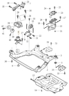 Uloženie motora pravé P3 (-2010) 2.4D/D5, 3.2/T6 automatická prevodovka (OEM)