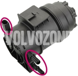 Palivový filter s ohrevom 2.0D, 2.0 D2/D3/D4/D5, 2.4D/D5 4-5 valec P3 (Variant code C101) (OEM)
