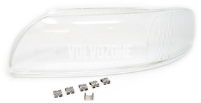 Sklo svetlometu ľavé xenon P2 (-2004) S60/V70 II/XC70, S60R/V70R II (2004-)