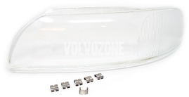 Sklo svetlometu ľavé xenon P2 (-2004) S60/V70 II/XC70, S60R/V70R II (2004-) (OEM)