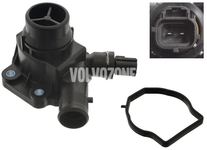 Domček termostatu chladenia so snímačom teploty 3.2 P2 XC90, 3.2/T6 P3