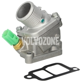 Domček termostatu chladenia so snímačom teploty 2.4D/D5 bez DPF P2 (-2006), 2.4 P2 (2003-)
