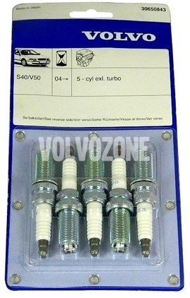 Zapaľovacie sviečky 2.4 P1 C30/C70 II/S40 II/V50 (OEM)
