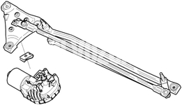 Motor/mechanizmus (pantograf) stieračov čelného skla P1 C30/C70 II (nový typ)