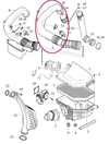 Rúra sania z airboxu do turba 2.4D/D5 (-2009) P3 (OEM)