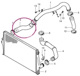 Hadica od rúry turba do intercooleru 2.5T P2 XC90