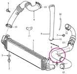 Rúra od turba k intercooleru 2.0D P1 s DPF manuál