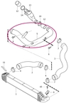 Rúra od turba k intercooleru 2.4D/D5 (-2009) P3 (OEM)