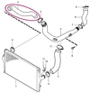 Hadica od rúry turba do intercooleru 2.4D/D5 P2 S80 (OEM)