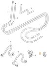 Clip, držiak palivovej hadičky 2.0D P1 S40 II/V50 (OEM)