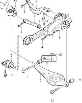 ECCENTRIC WASHER Volvo 30741283 (OEM)