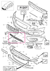 GRILLE Volvo 30678691 // bez dier na parkovacie senzory (OEM)