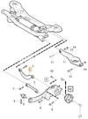 Priečne závesné rameno horné P1 (bez AWD) C30/S40 II/V50 (OEM)