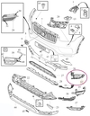 Záslepka hmlovky do predného nárazníka pravá SPA (-2019) XC90 II (OEM)