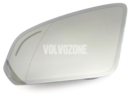 Sklo ľavého spätného zrkadla SPA S60 III/V60 II(XC) S90 II/V90 II strana vodiča (s automatickým stmievaním, s BLIS CTA) (OEM)