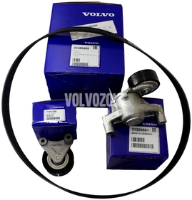 Sada drážkového remeňa 4 valec benzín s Twin Engine 2.0 T6/T8/Polestar SPA (OEM)