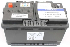 800A 80Ah BATTERY Volvo 31652066 315x175x190 mm