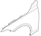 Front FENDER Left Volvo 32277177