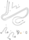 Clip, držiak palivovej hadičky 2.0D P1 (2005-) C30/C70 II/S40 II/V50 (OEM)
