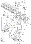 Tesnenie krytu rozvodovej reťaze 3.2 P2 XC90, 3.2/T6 P3 (OEM)