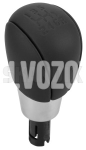 Gear shift lever knob Volvo 31259409 // charcoal leather (OEM)