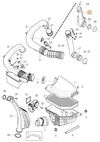 Rezonátor sania 5 valec 2.0 D3/D4 (2011-) P1 P3, 2.4 D5 P3 S60 XC/V60 XC (OEM)