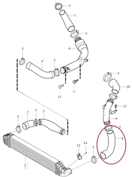 CHARGE AIR HOSE Volvo 31293927 (OEM)