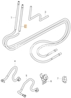 Spätná palivová hadička 1.6D/1.6D2/2.0D motor - palivová nádrž P1 C30/C70 II/S40 II/V40 II(XC)/V50 (OEM)