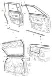 SEALING STRIP, R.H Volvo 9187361