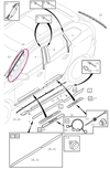 CLIP Volvo 30753487 / cena za 1 ks (OEM)