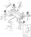 Uloženie prednej nápravnice zadné SPA S60 III/V60 II(XC) S90 II/V90 II(XC) XC60 II/XC90 II (OEM)