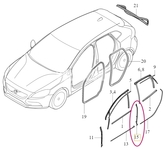 SEALING STRIP Volvo Right 31371670
