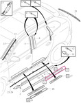 TRIM MOULDING Rear Right Volvo 39821519 (2014-)