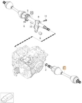 Poloos ľavá 1.5 T2/T3, 2.0 D2/D3/T4 P1 (2016-) V40 II/V40 XC prevodovka TF-71SC