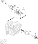 Poloos pravá 2.0 D3/D4/T5/T6 P3 (2014-) X60 prevodovka TG-81SC