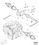 Poloos pravá 4 valec 2.0T/T5 (2010-2014) P3 S60 II/V60 S80 II/V70 III prevodovka MPS6
