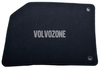 Textilné velúrové koberce SPA XC60 II - čierno-sivé (OEM)