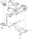 Priečne závesné rameno spodné P3 S60 II(XC)/V60 (XC)/XC60 S80 II/V70 III/XC70 III