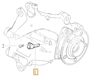 Snímač počtu otáčok zadného kolesa CMA XC40 (Variant AG01)
