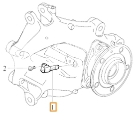Snímač počtu otáčok zadného kolesa CMA XC40 (Variant AG02) (OEM)