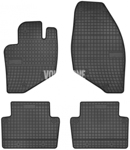Gumové rohože P2 S60/S80/V70 II/XC70 II - čierno-sivé