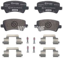 Zadné brzdové platničky (elektrická parkovacia brzda)(vetraný kotúč) P3 S60 II(XC)/V60(XC) XC60 S80 II/V70 III/XC70 III