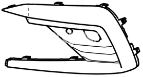 GRILLE Left Volvo 32227216