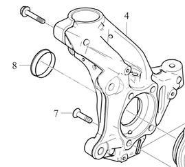 STEERING KNUCKLE Right Volvo 32246336 (OEM)