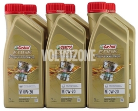 Motorový olej pre 3-4 valcové motory VEA Volvo - Castrol Edge Professional V 0W-20 6L