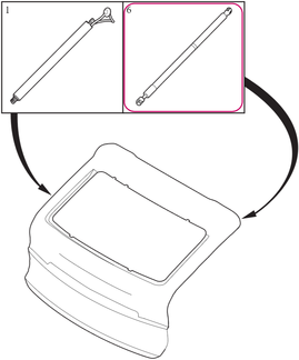 Vzpera kufru CMA C40 (OEM)